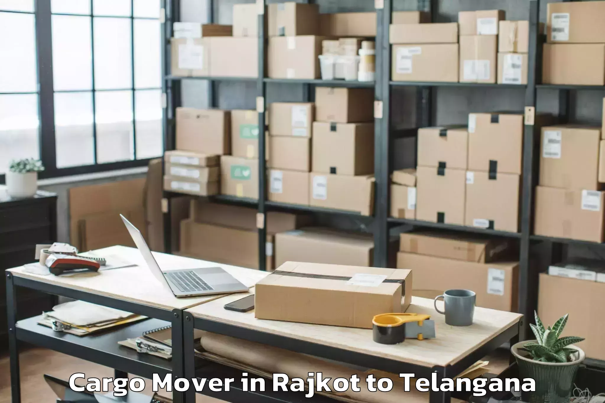 Top Rajkot to Ramayampet Cargo Mover Available